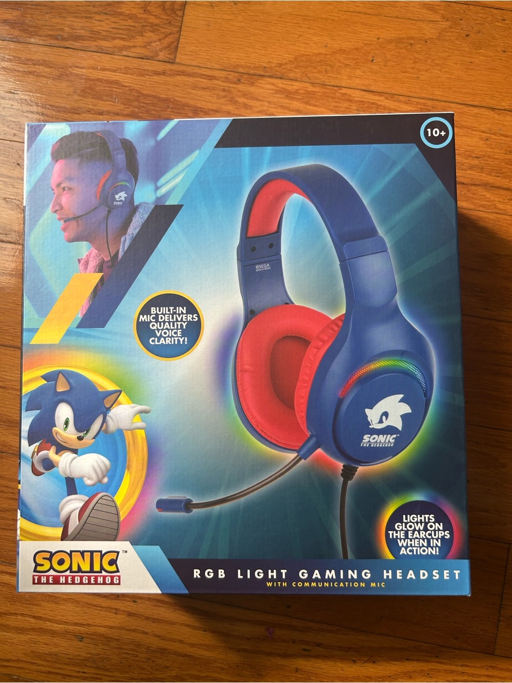 Limited edition Sonic the Hedgehog RGB Light Gaming Headset with Mic